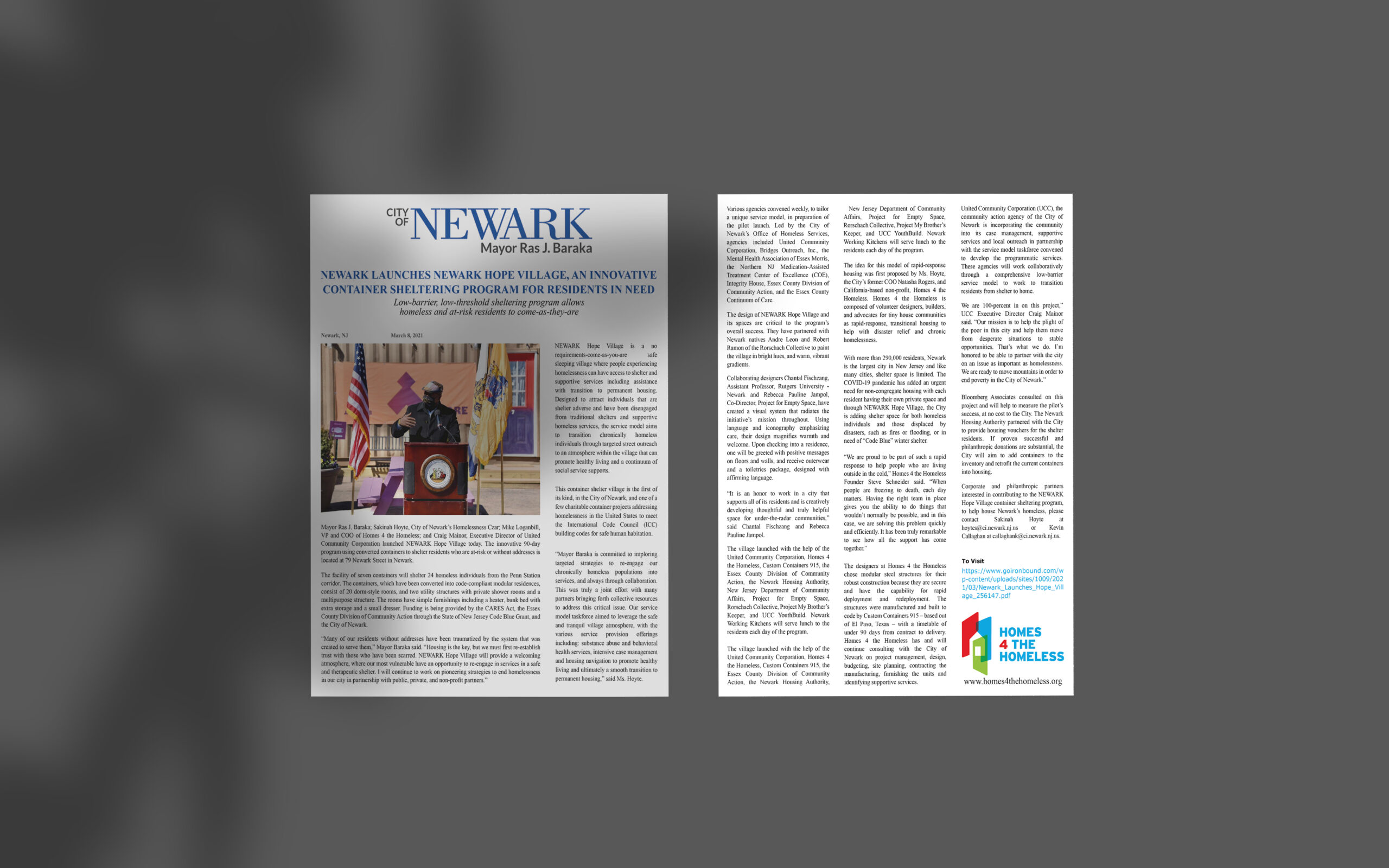 City of Newark, New Jersey Press Release March 8, 2021