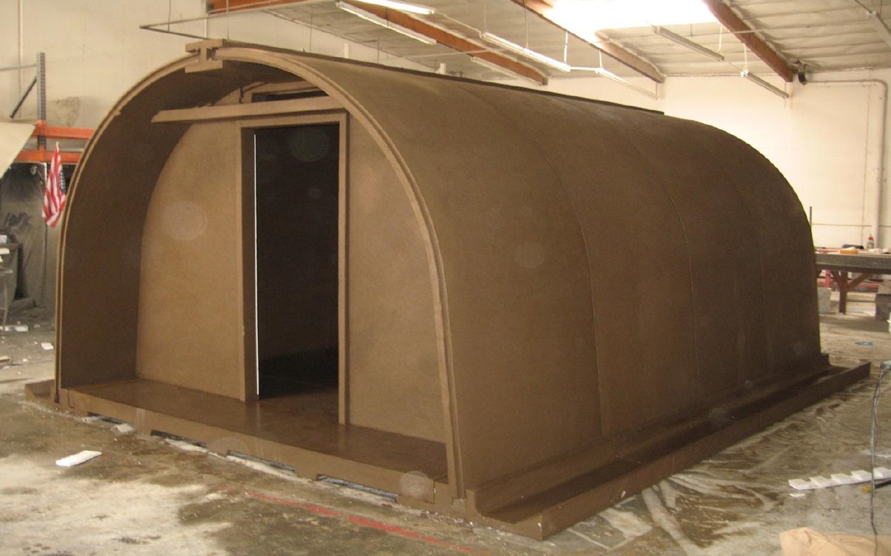 Quonset style shelter using MATS composite materials