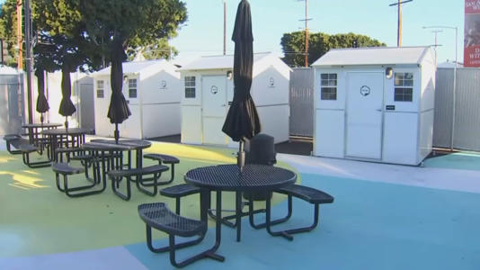 Boyle Heights Shelter for those unhoused in tiny homes from Pallet