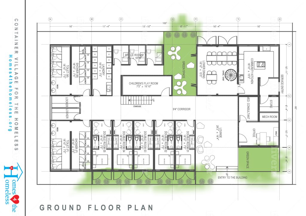 Container Housing Floor Plan