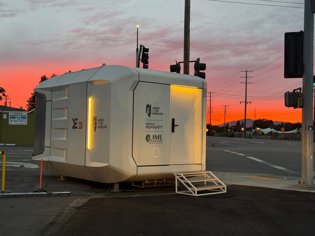 E3 Space Capsule House Sunset