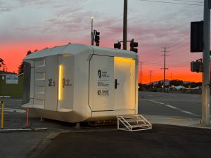E3 Space Capsule House Sunset